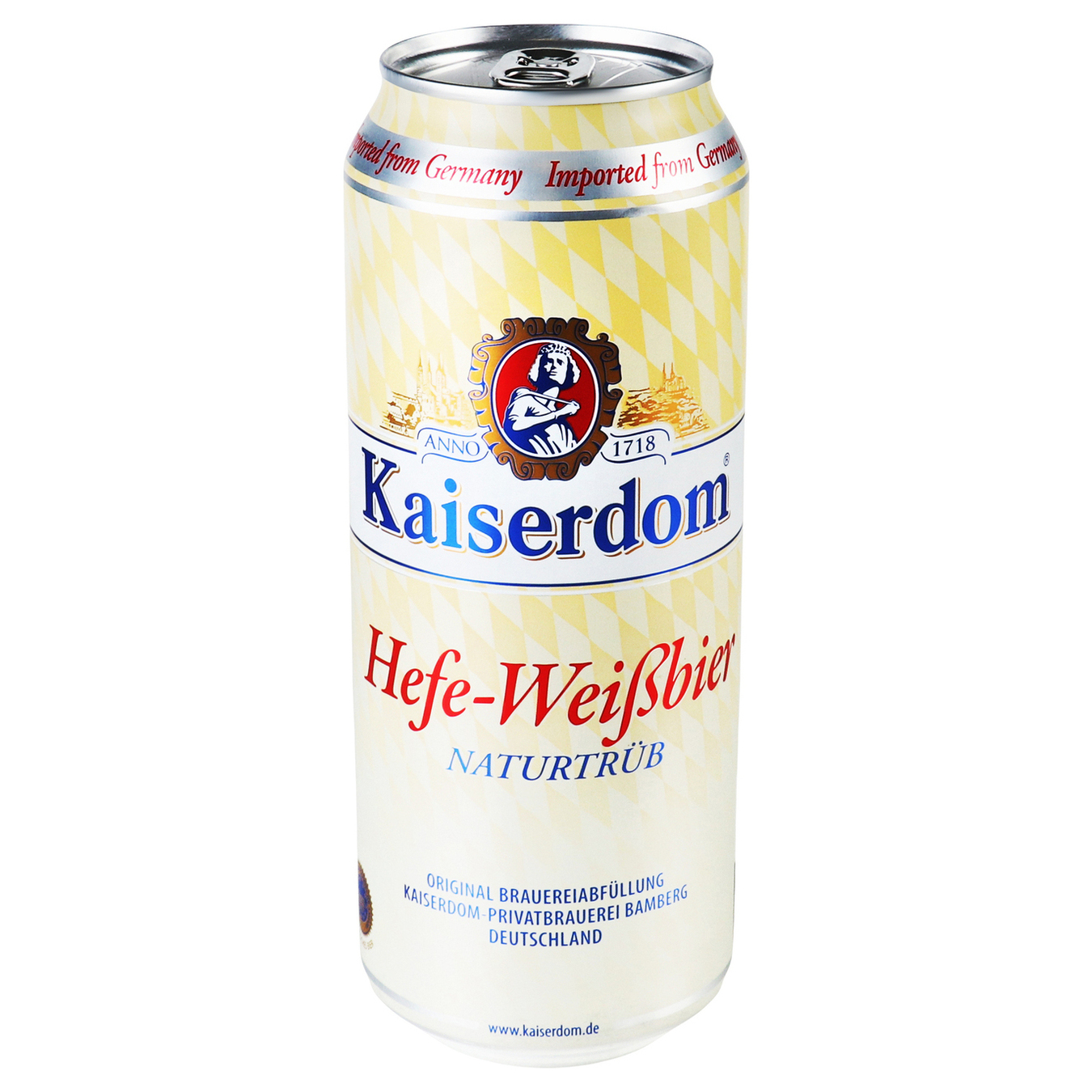 Kaiserdom Hefe-Weisbier unfiltered light beer 4,7% 0,5l 2