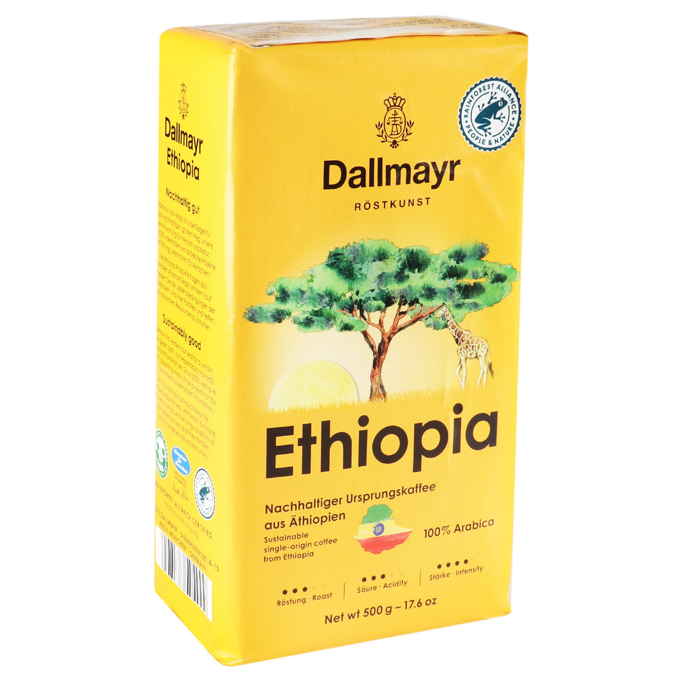 Кофе Dallmayr Ethiopia натуральный жареный молотый 500 г 2
