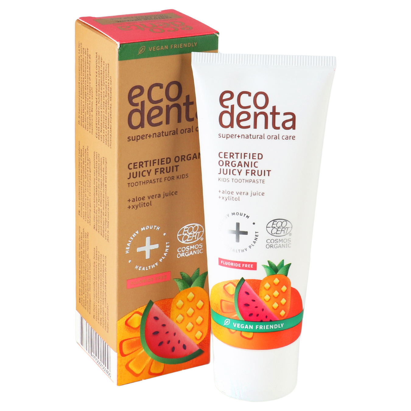 Зубна паста Ecodenta органічна з соком фруктів для дітей 75мл 5