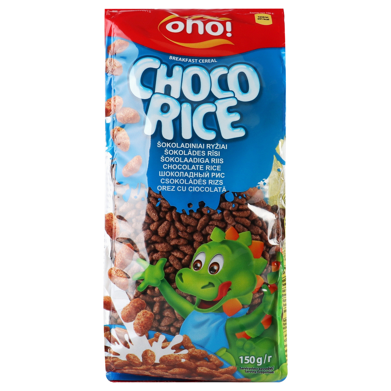 Oho Chocolate rice Dry Breakfast 150g