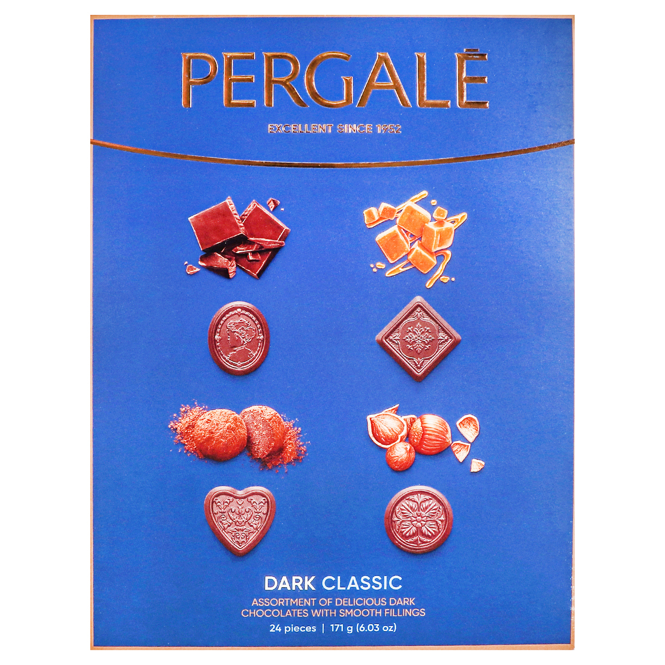 Pergale Classic dark chocolate candies 117g