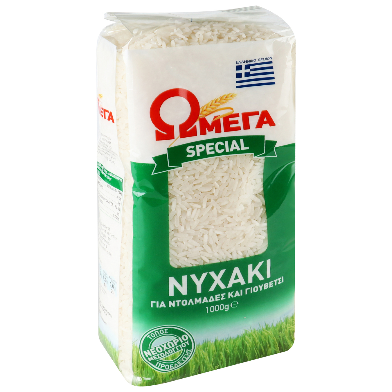 Рис длинный Omega Ничаки 1кг 2