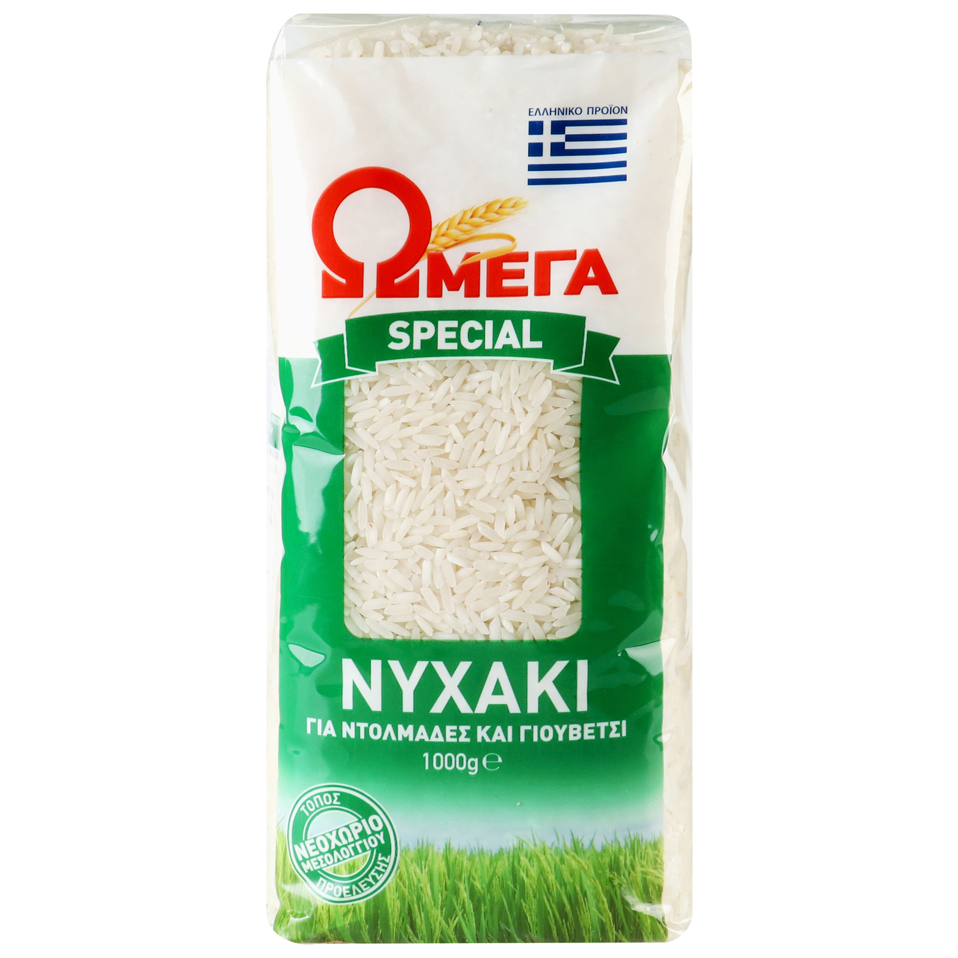Рис довгий Omega Нічакі 1кг