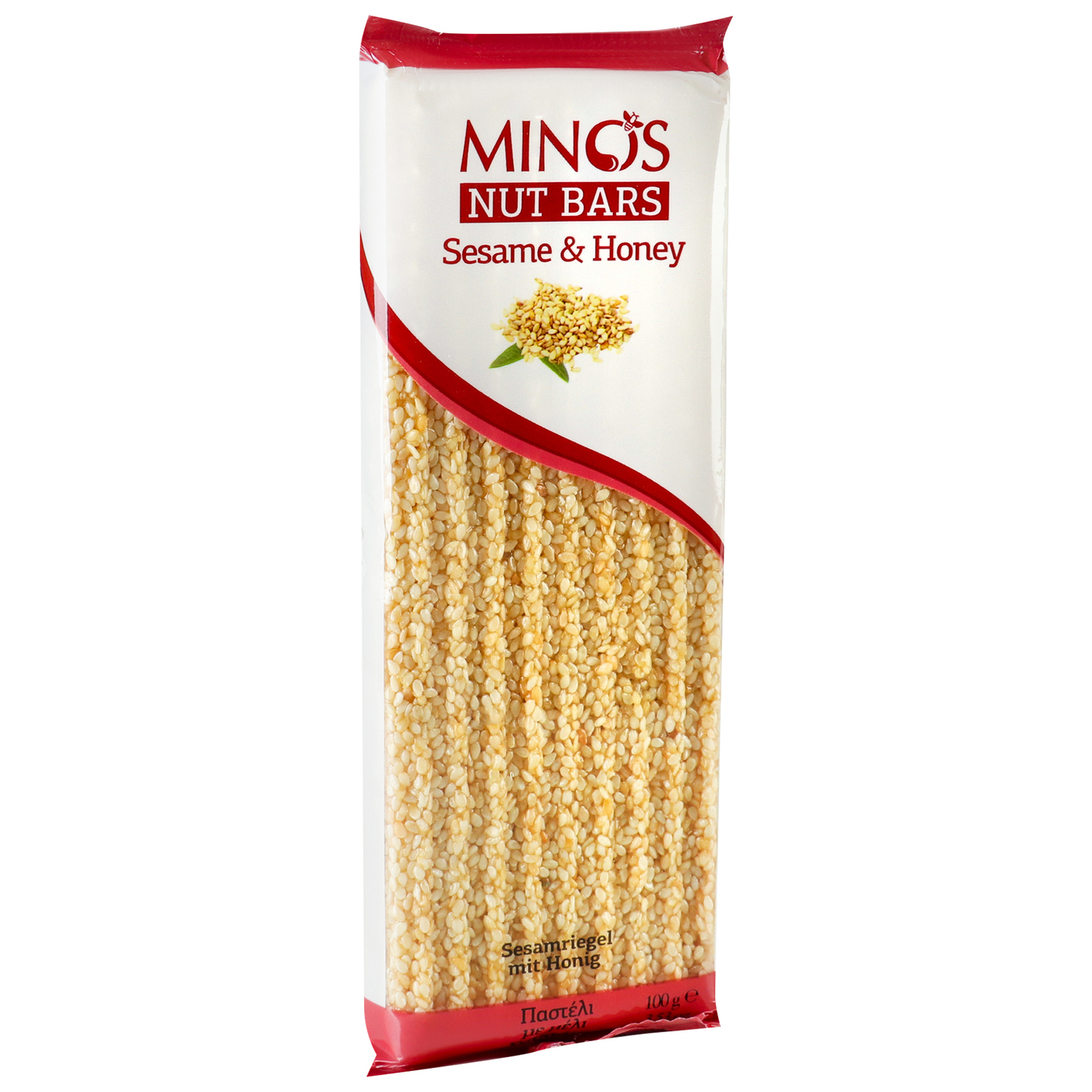 Minos bar made of sesame seeds and honey 100g 2