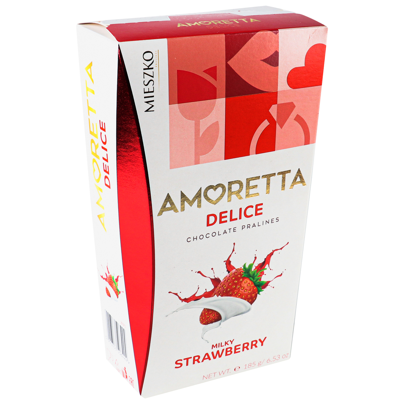 Mieszko Amoretta Delice Chocolate candies with strawberry and cream filling 185g 2