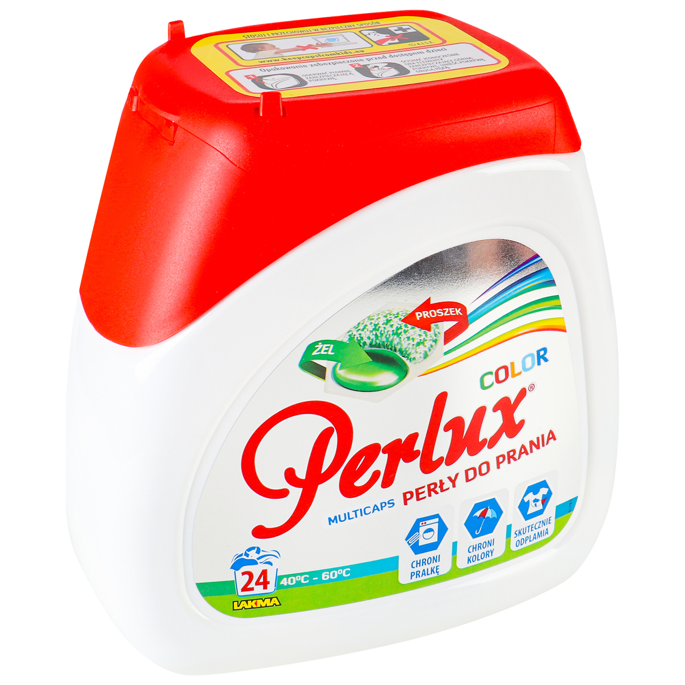 Капсули для прання Perlux кольорового одягу 24шт 2