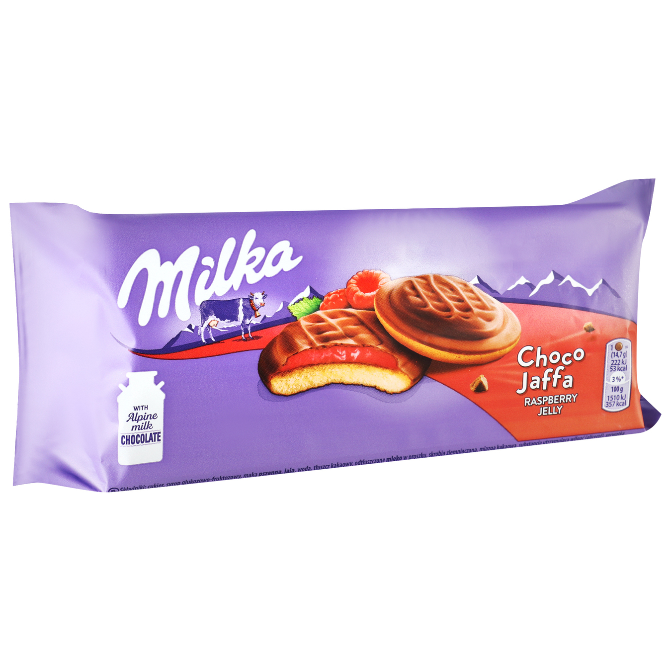 Печиво Milka Choco Jaffa малина 150г 3