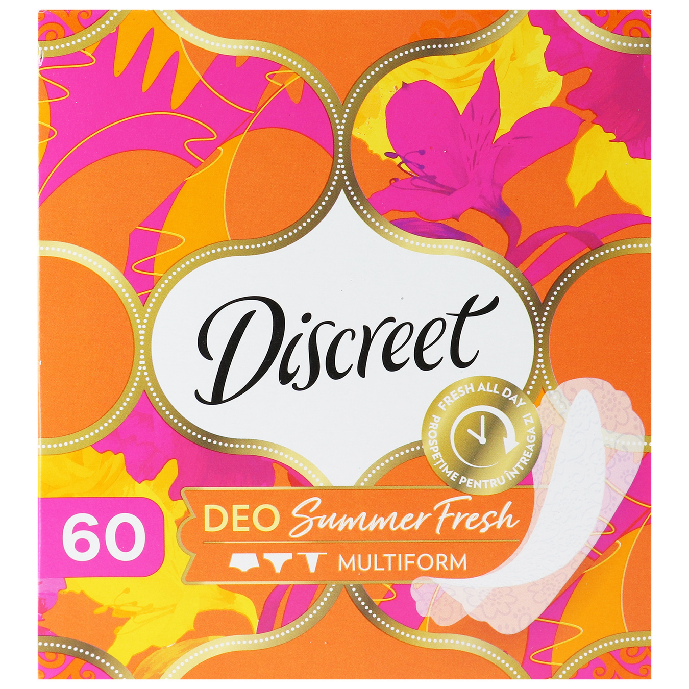 Прокладки ежедневные Discreet Multiform Deo Summer Fresh Trio 60шт