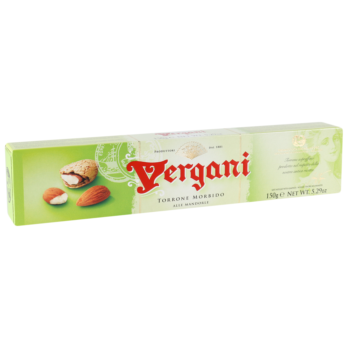Конфета Vergani нуга с миндалем и фундуком 150г 2