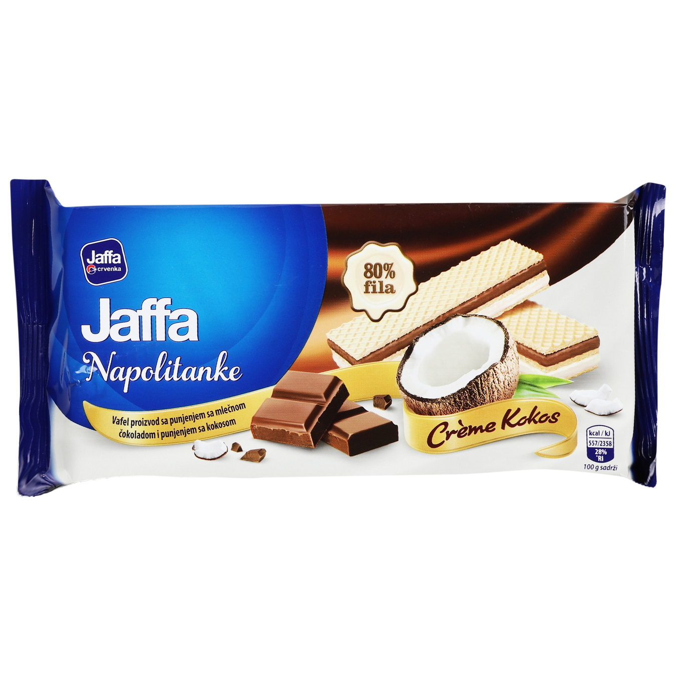 Waffles Jaffa Cream-Coconut 187g