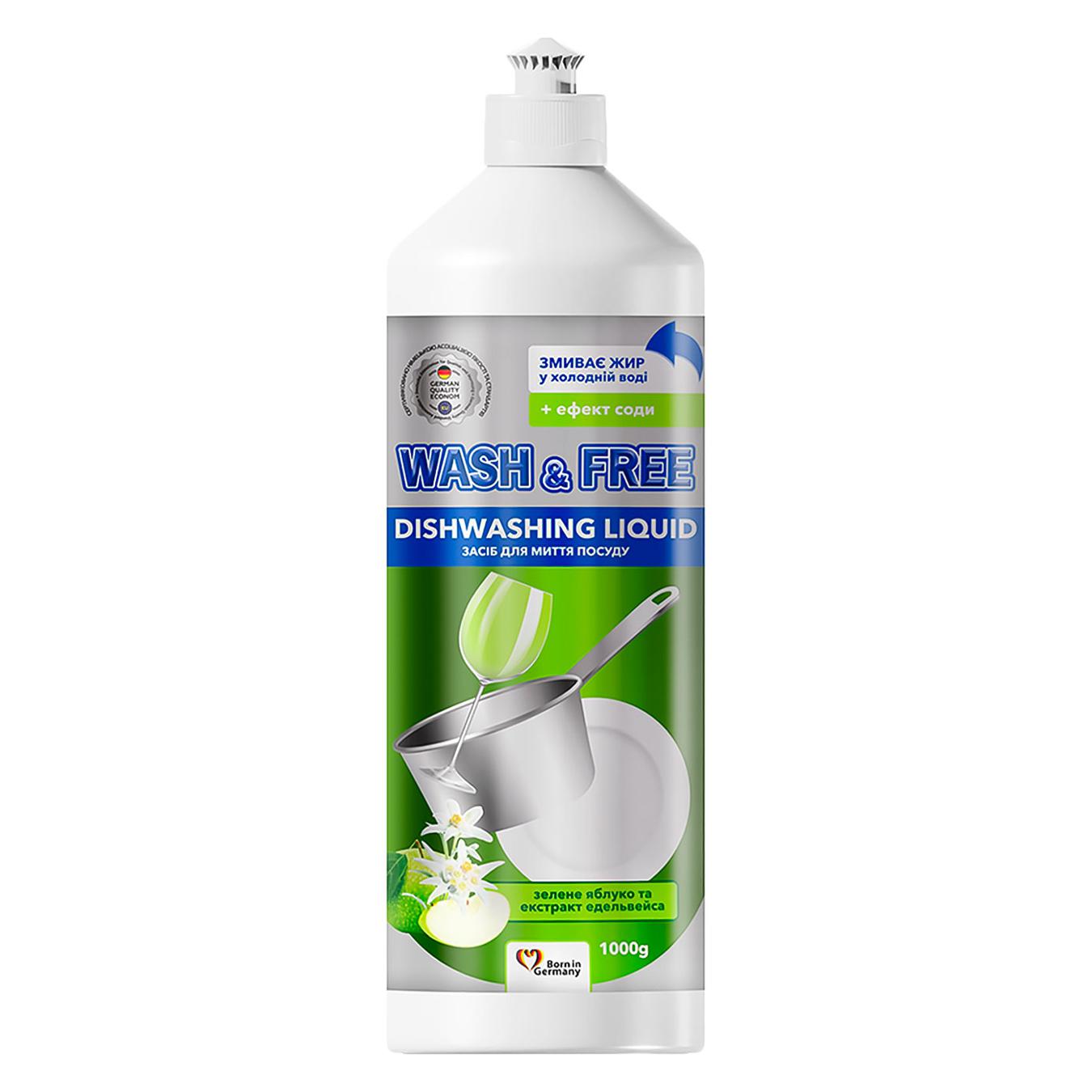 Dishwashing detergent Wash&Free apple and edelweiss extract 1 kg