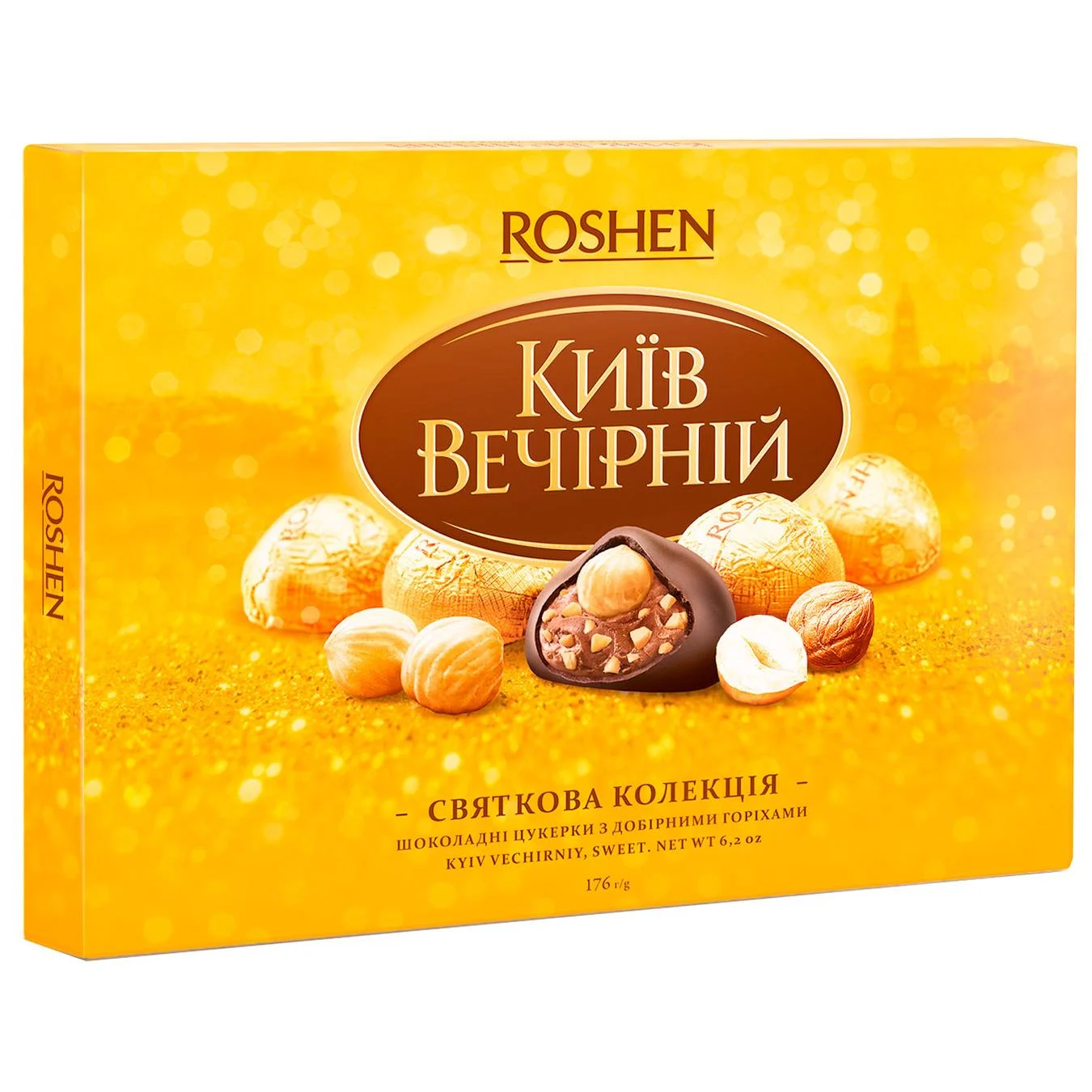 Roshen Kyiv vechirniy chocolate candy 176g