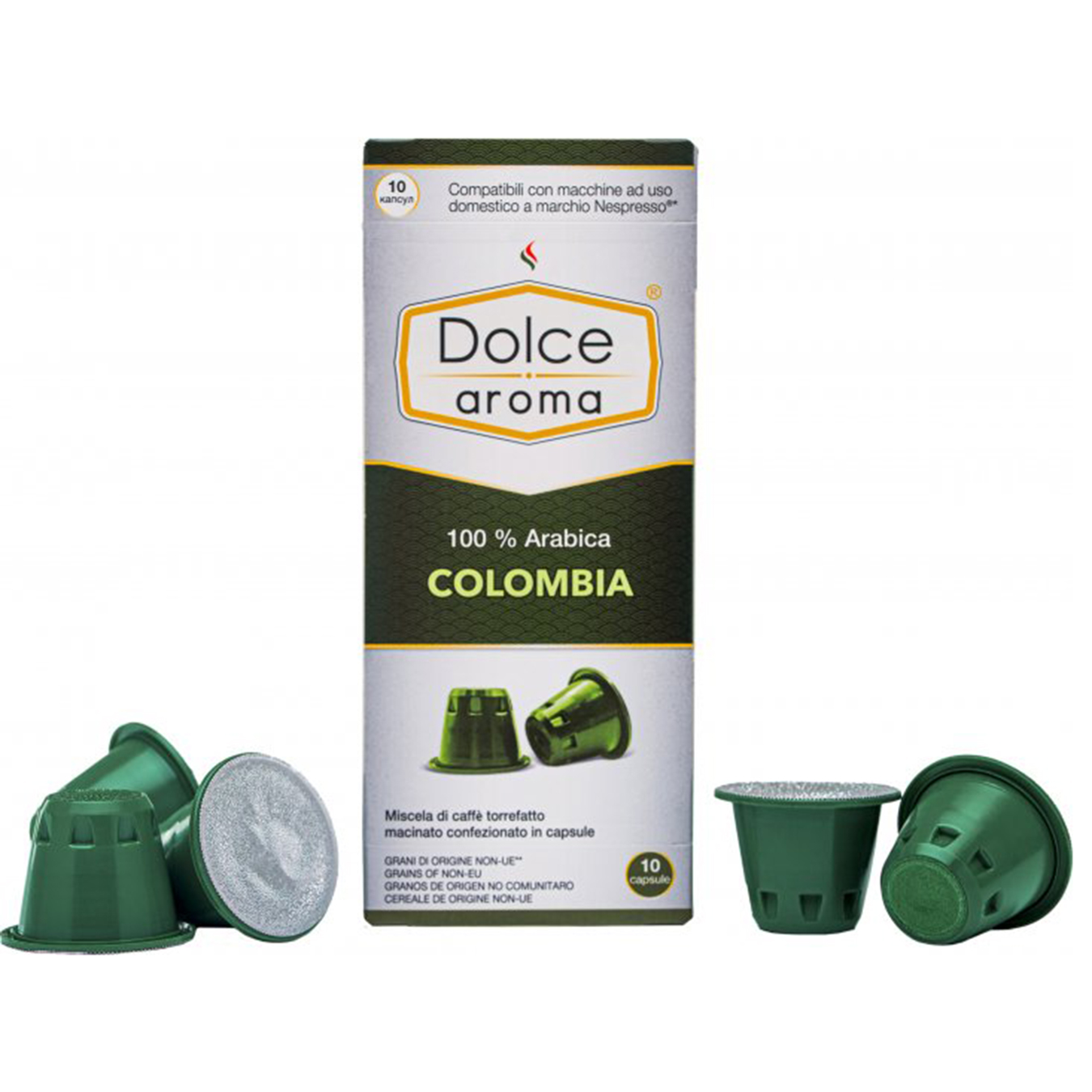 Кофе в капсулах Dolce Aroma Colombia Nespresso 10шт 2