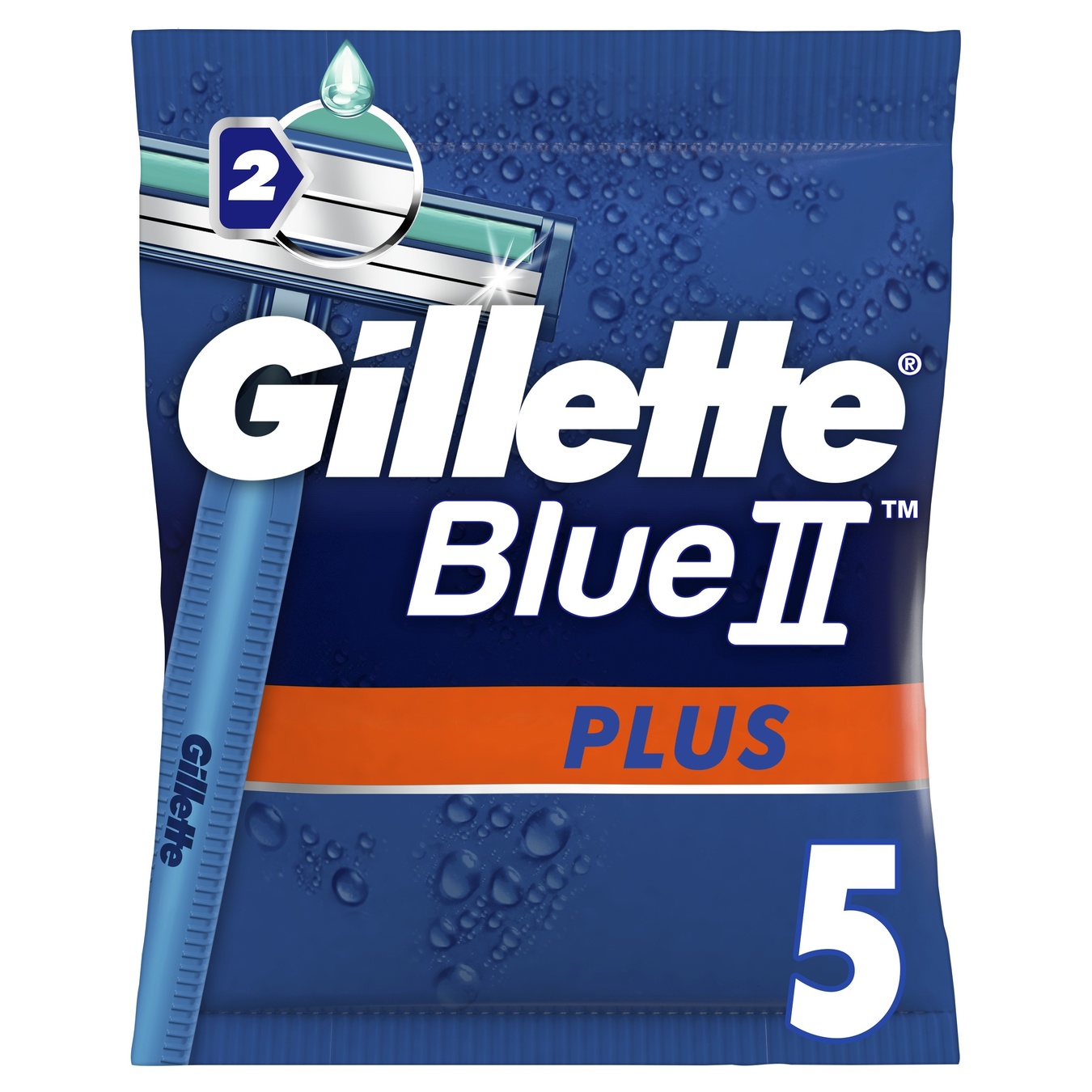 Бритва Gillette Blue II Plus одноразові 5шт