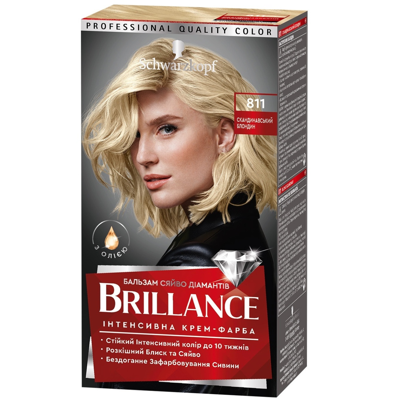 Hair dye Brillance Scandinavian Blonde 811