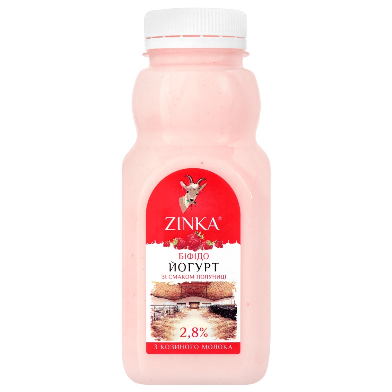 Zinka Strawberries From Goat's Milk Bifidoyogurt 2,8% 300g