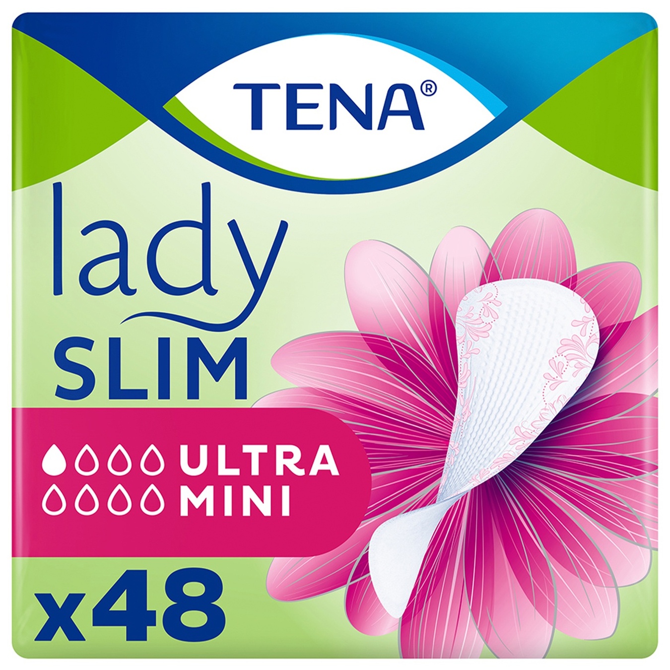 Урологические прокладки женские Tena Lady Slim Ultra Mini 48