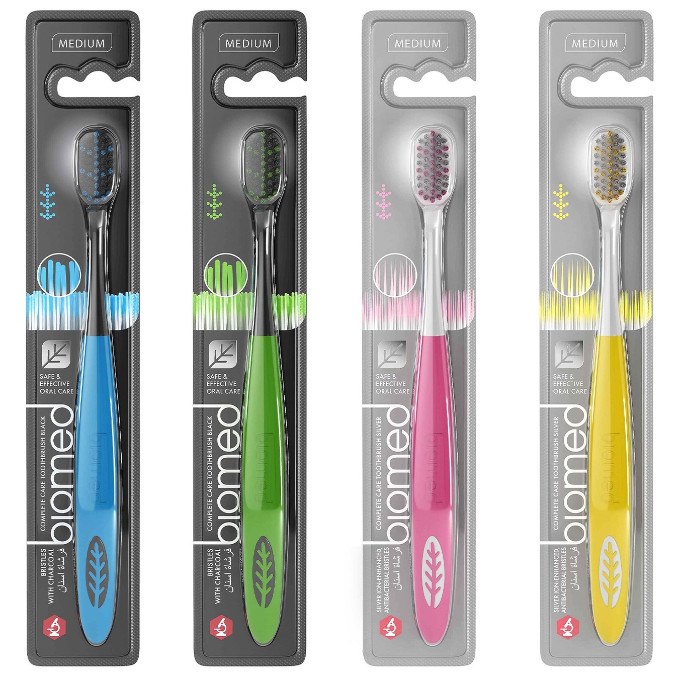 Biomed antibacterial complex toothbrush with silver ions of medium hardness 2