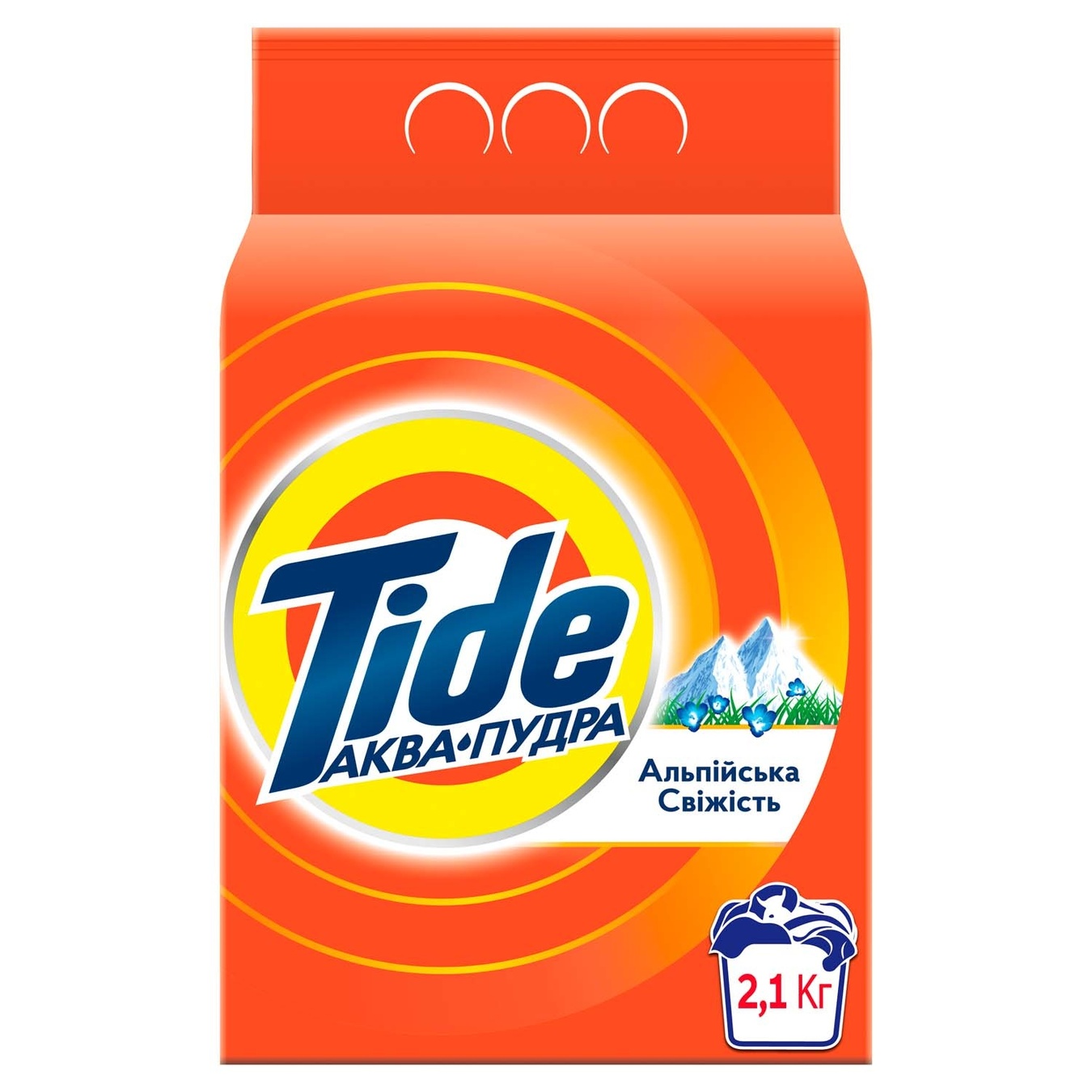 Порошок пральный автомат Tide аква-пудра альпійська cвіжість 2,1кг