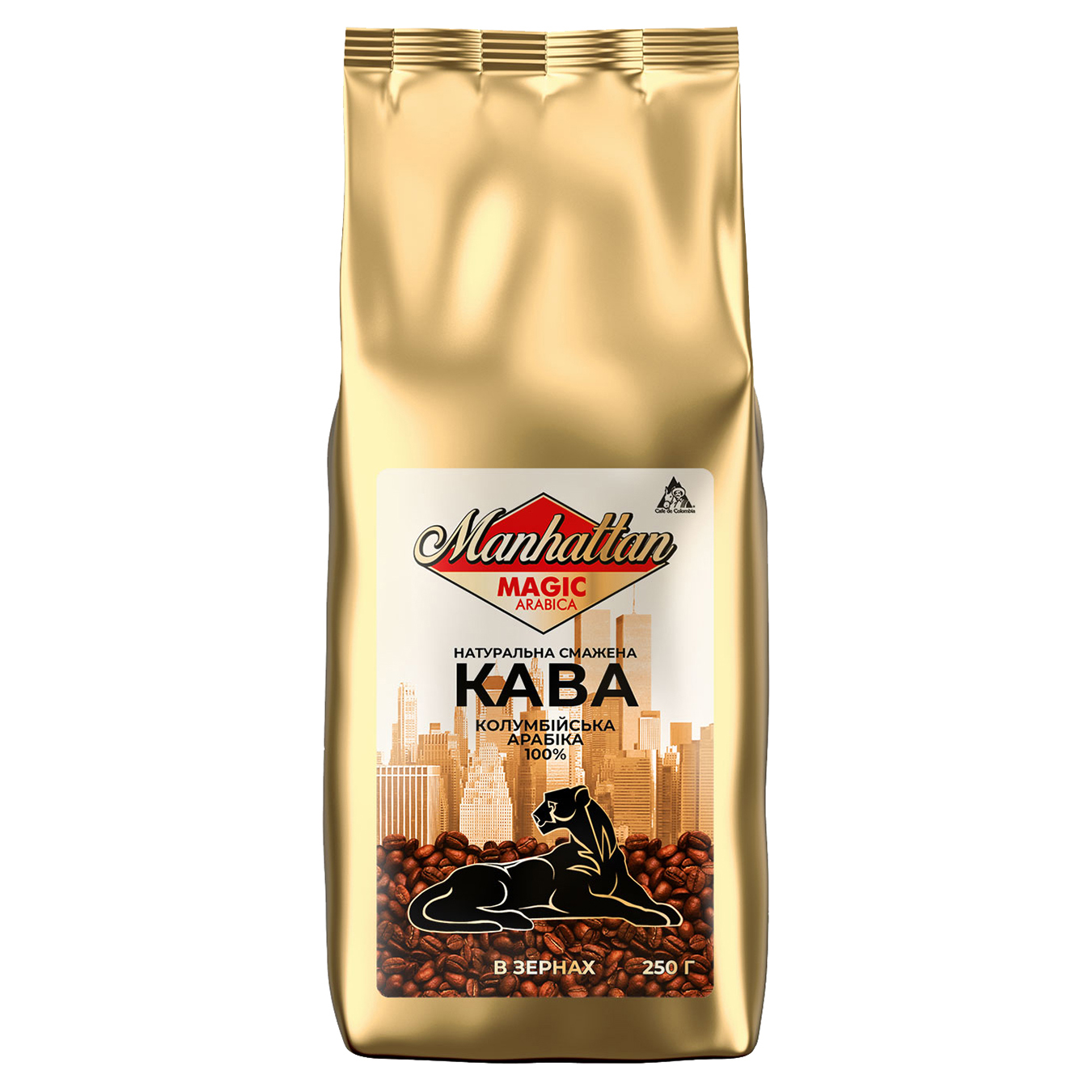 Manhattan Arabica Natural Roasted Coffee Beans 250g
