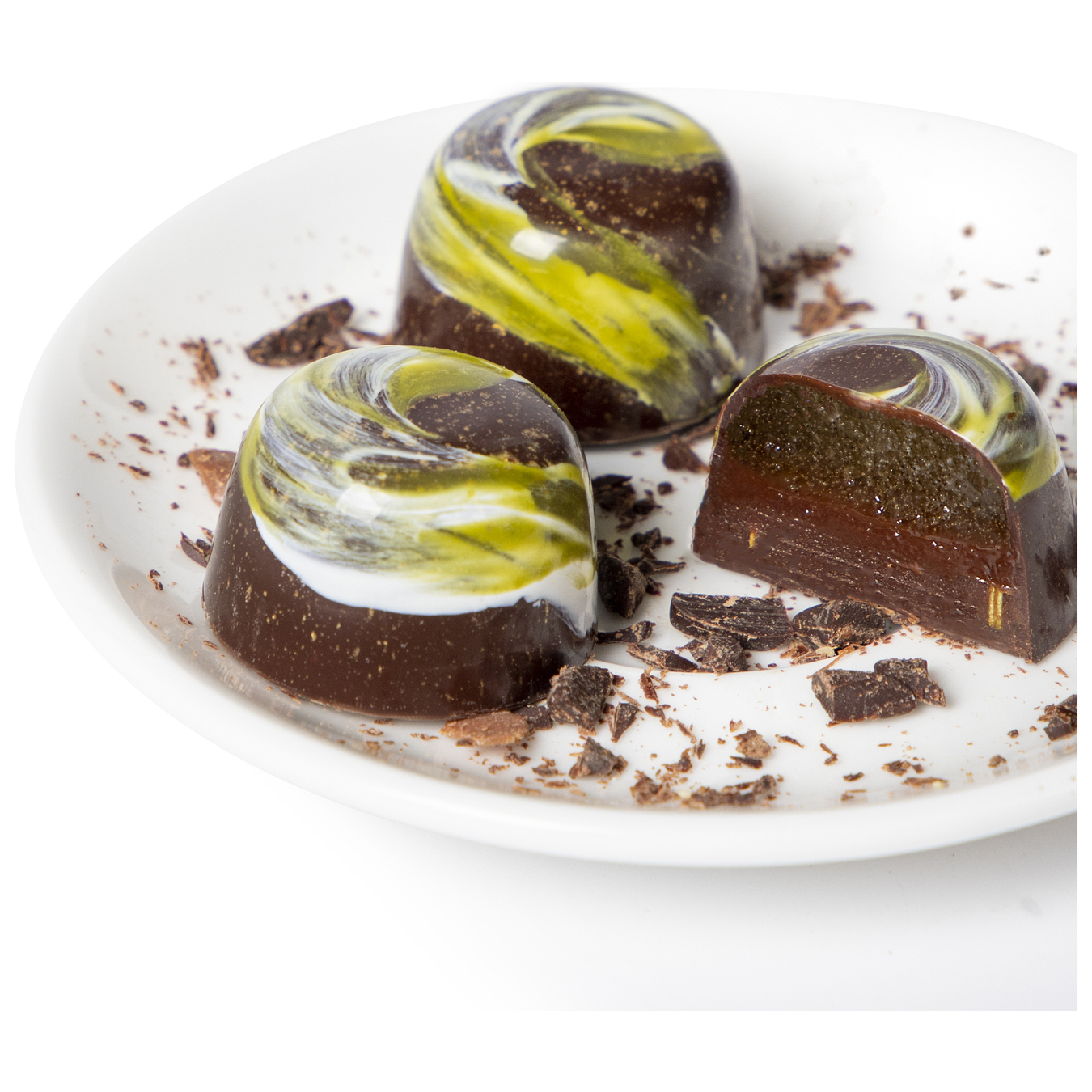Chocolate Masters ganache with rosemary, gin martini and lime 18g