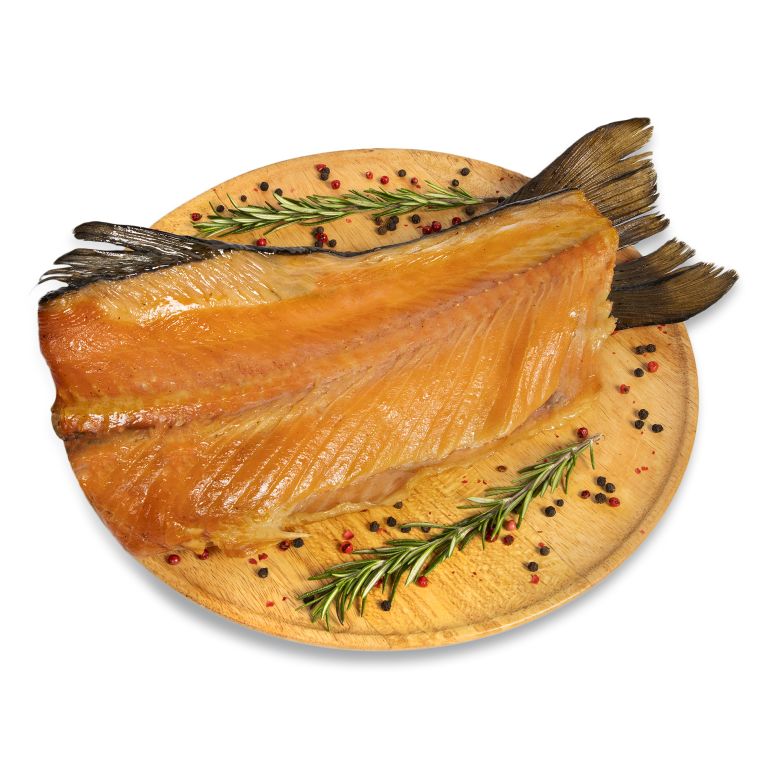 Cold-smoked salmon fillets