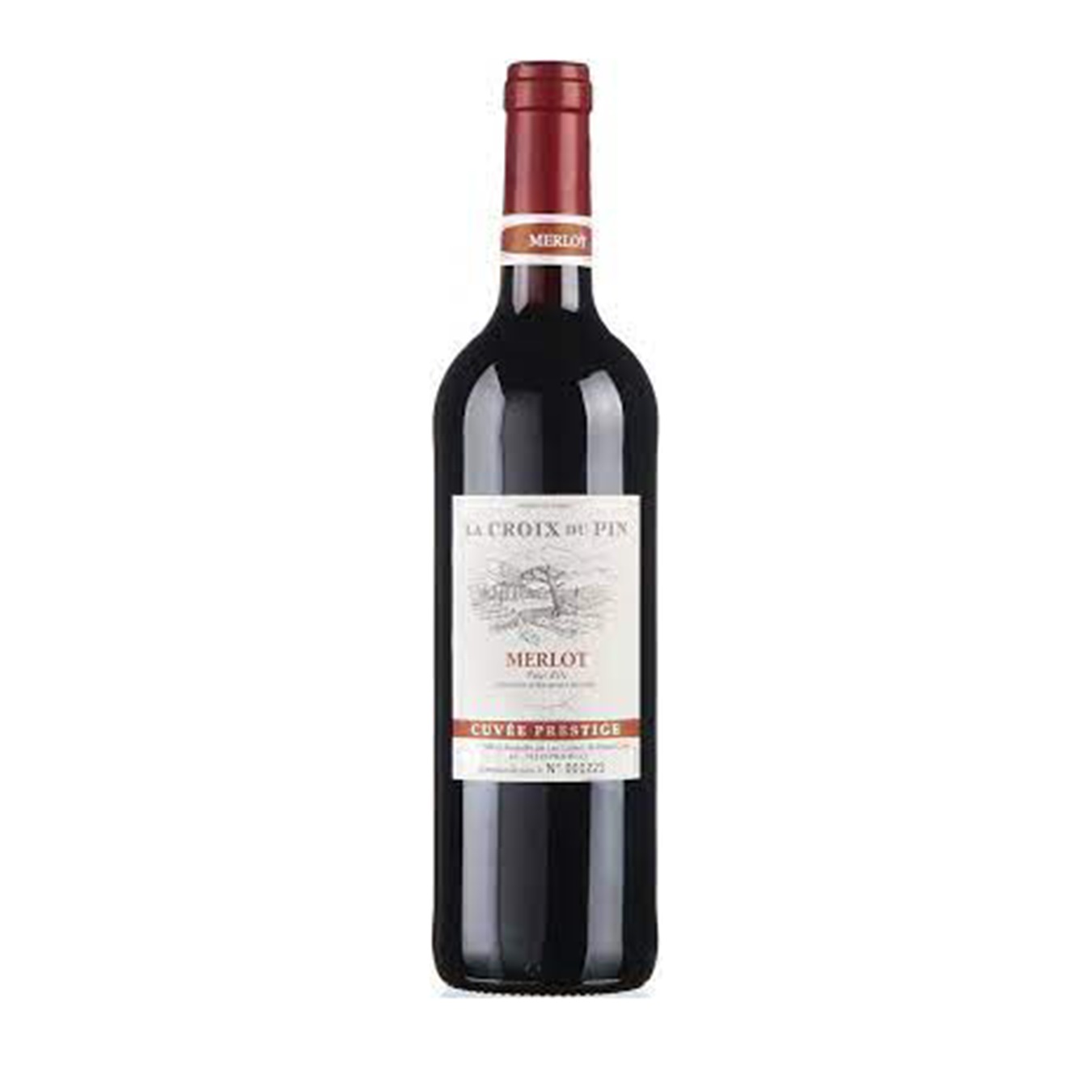 Вино La Croix du Pin Merlot Pays D'OC красное сухое 13% 0,75л