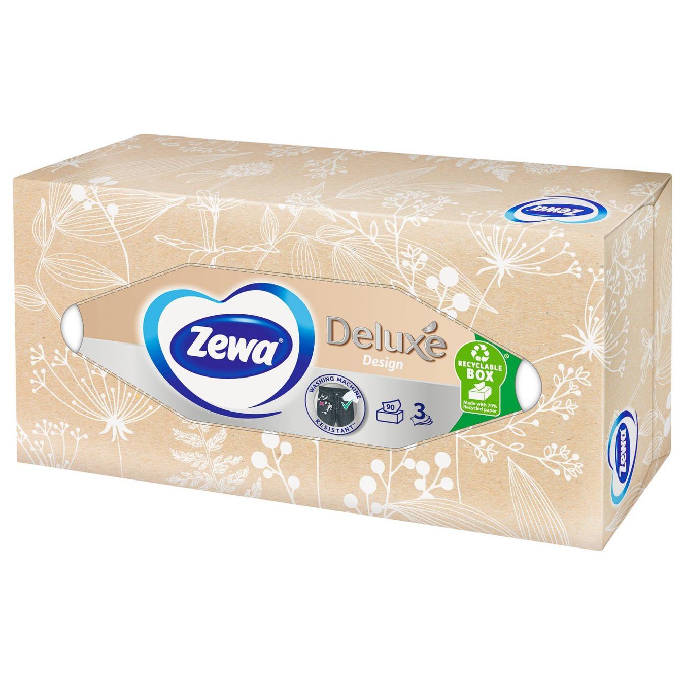 Zewa Deluxe Three-Ply Paper Tissues 90pcs 4