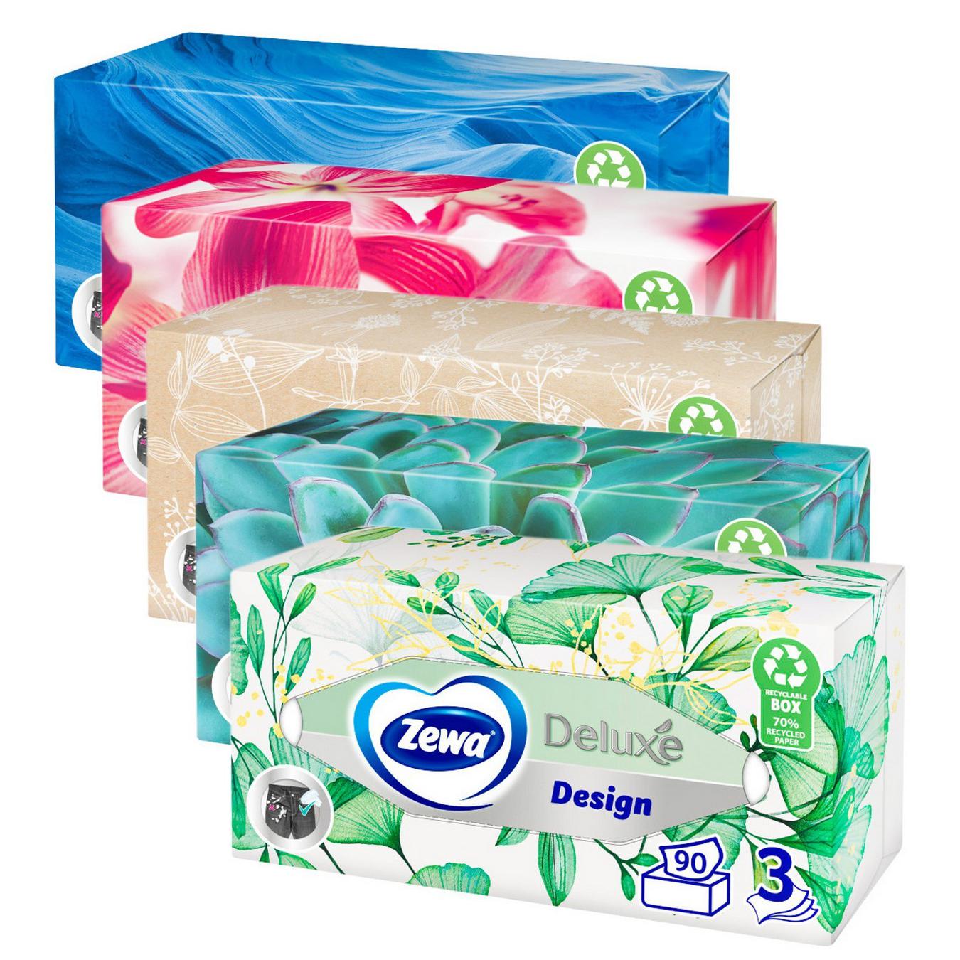 Zewa Deluxe Three-Ply Paper Tissues 90pcs 5