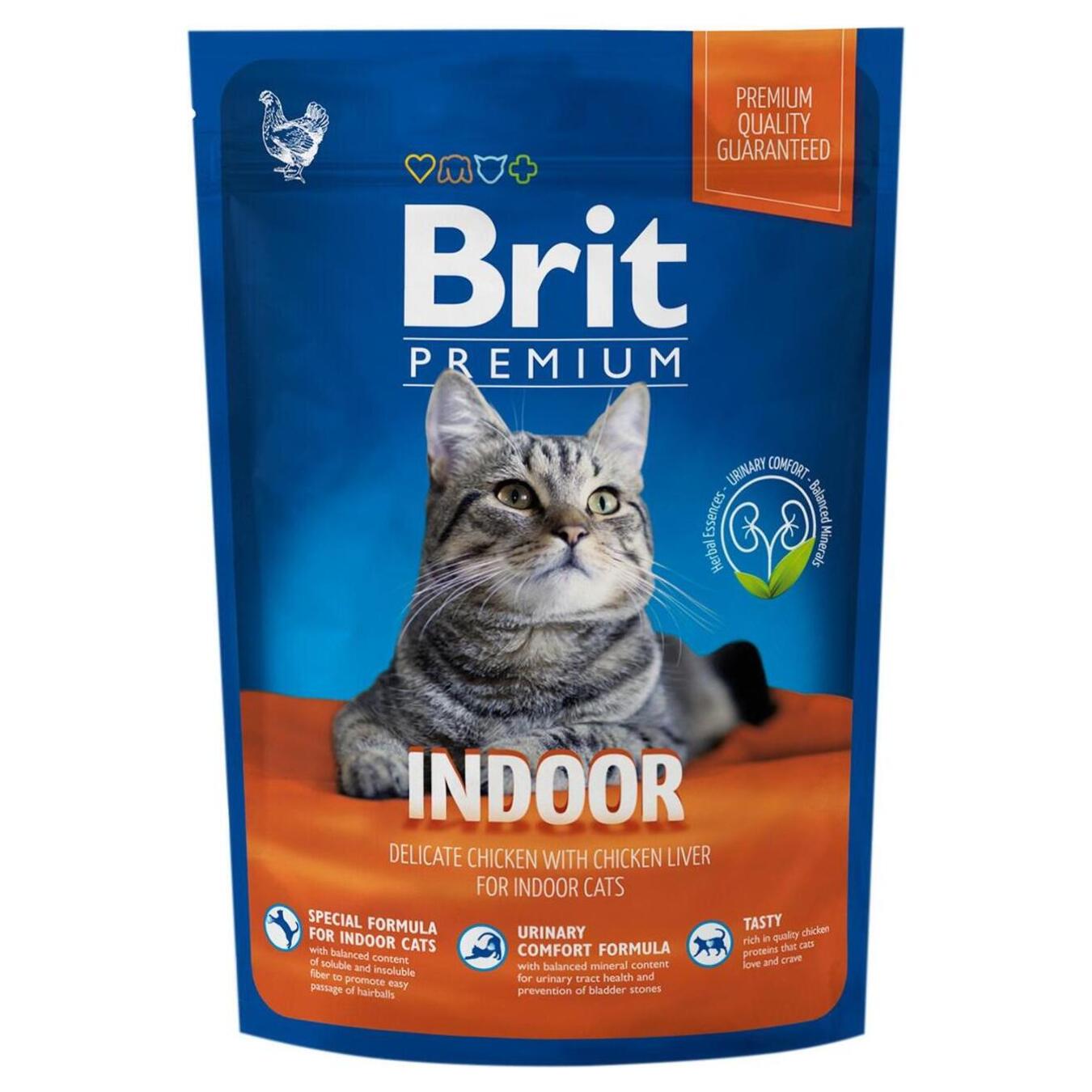 Корм сухий Brit Преміум для котів що живуть у приміщенні 300г