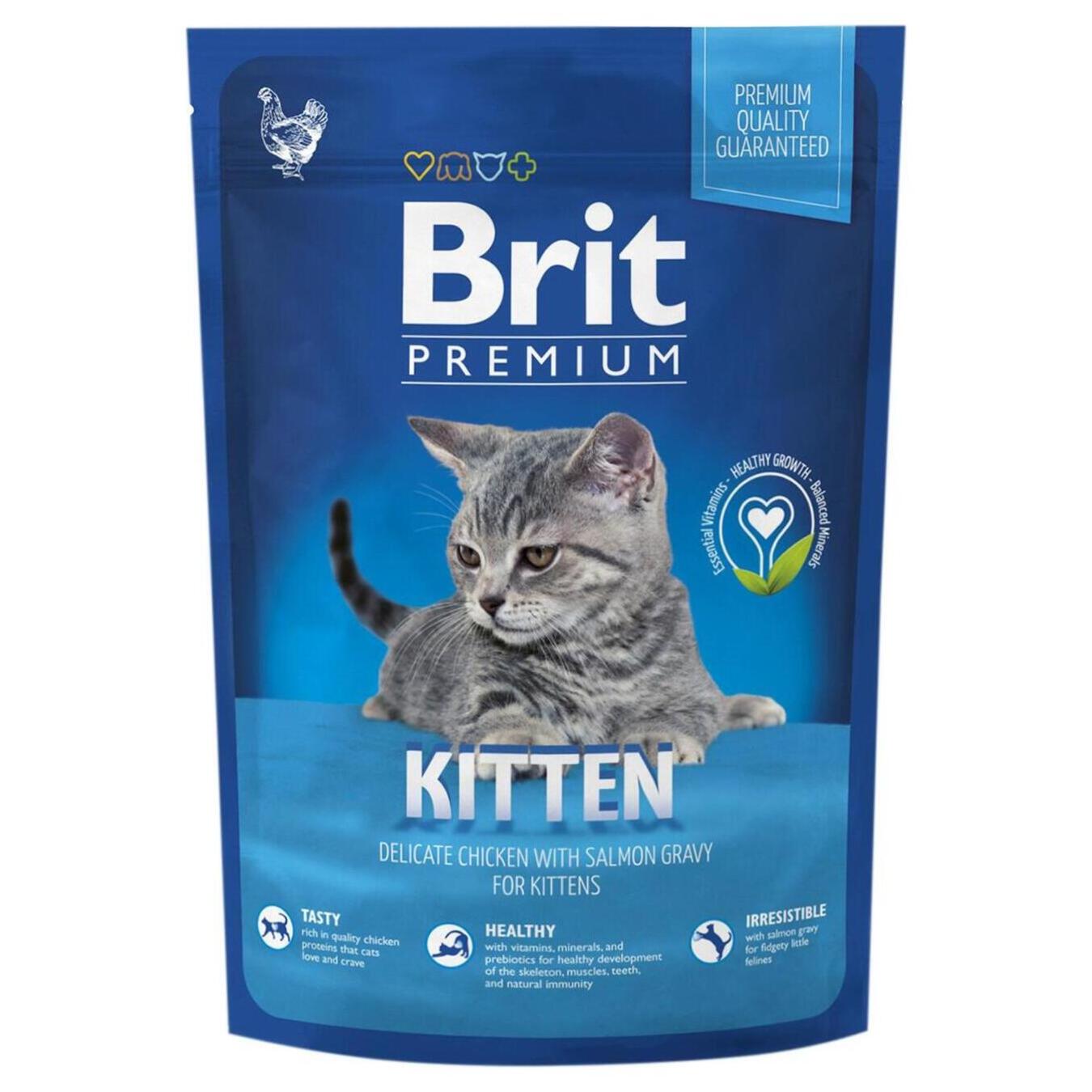 Brit Premium Kitten dry food for kittens aged 1-12 months with chicken 300g