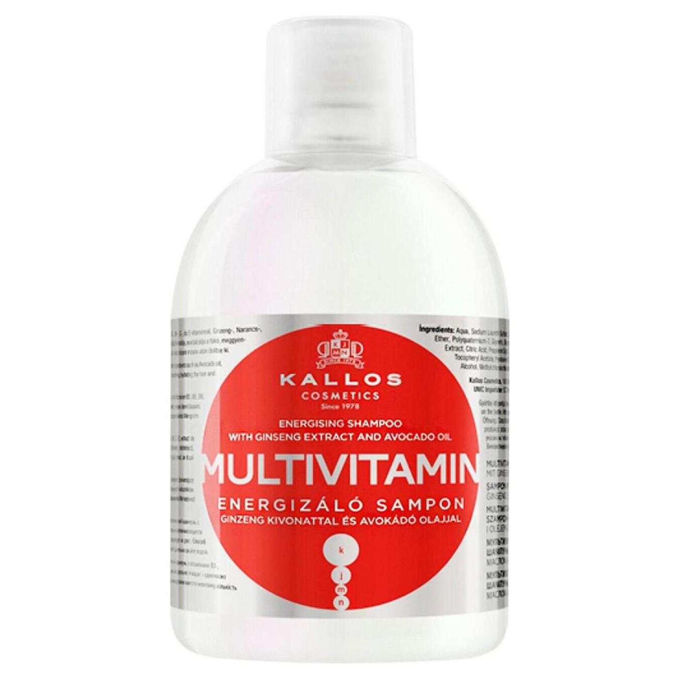 Kallos Cosmetics multivitamin hair shampoo 1000 ml