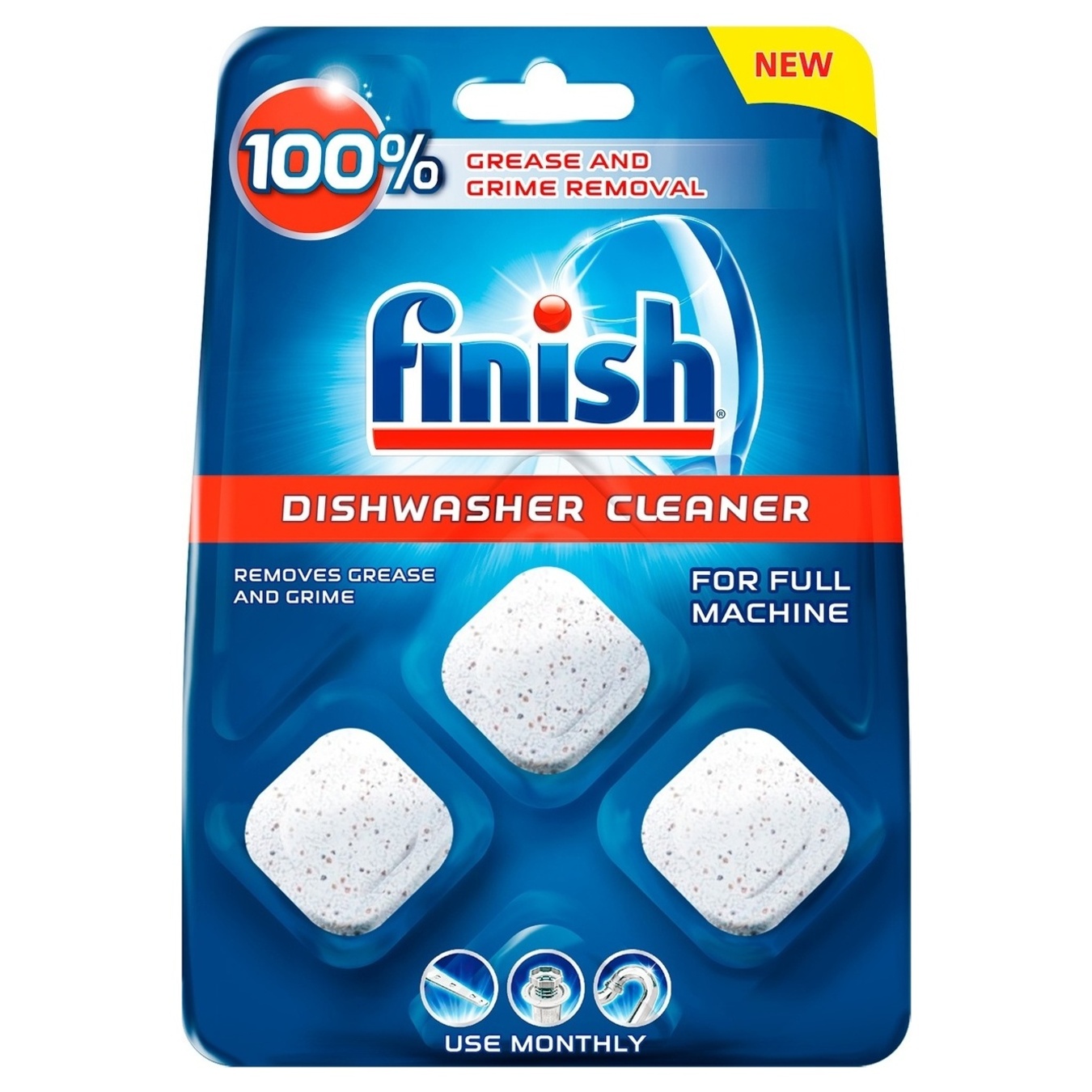 Finish Dishwasher Cleaner capsules for cleaning dishwashers 3pcs*17g