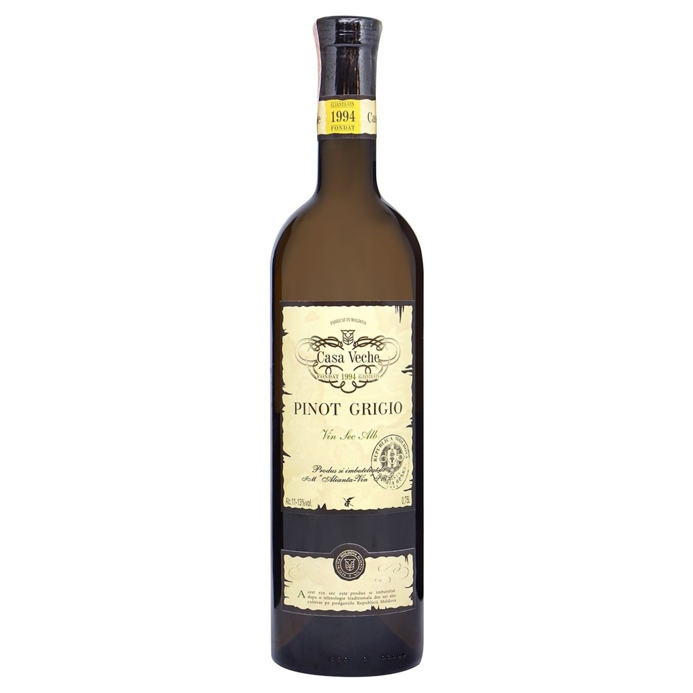 Вино Casa Veche Pinot Gris белое сухое 13% 0,75л