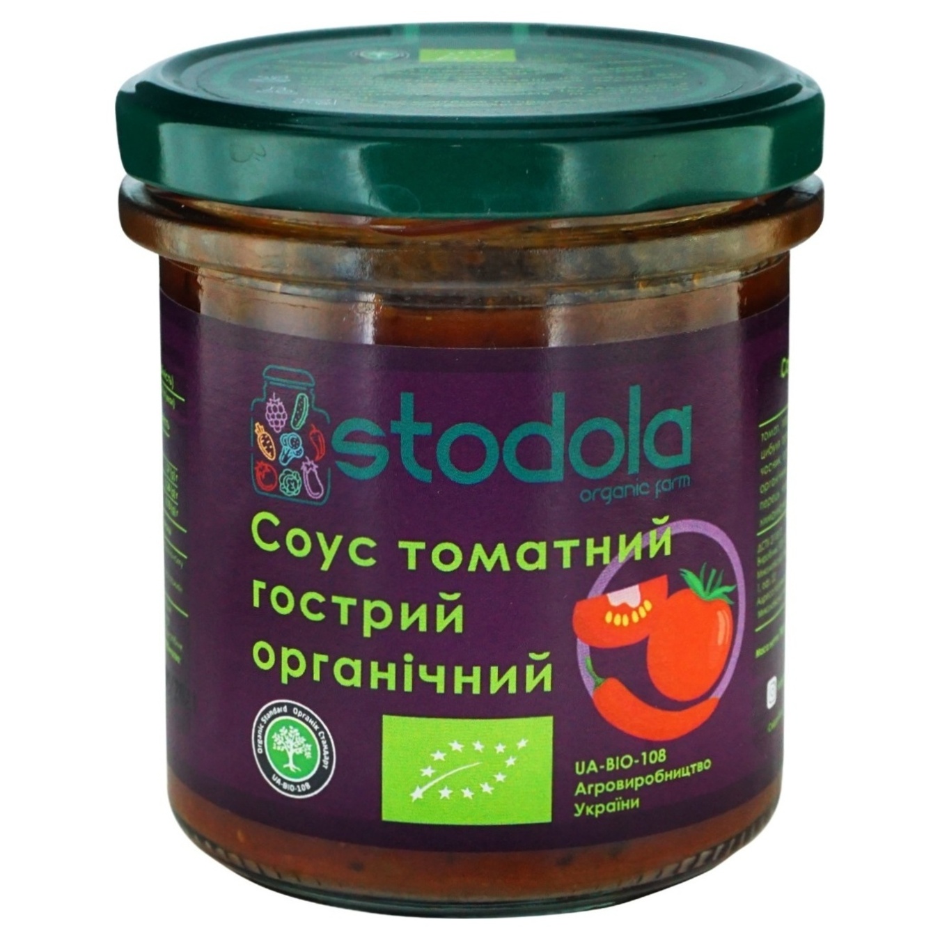 Соус томатний Стодола гострий органічний 300г
