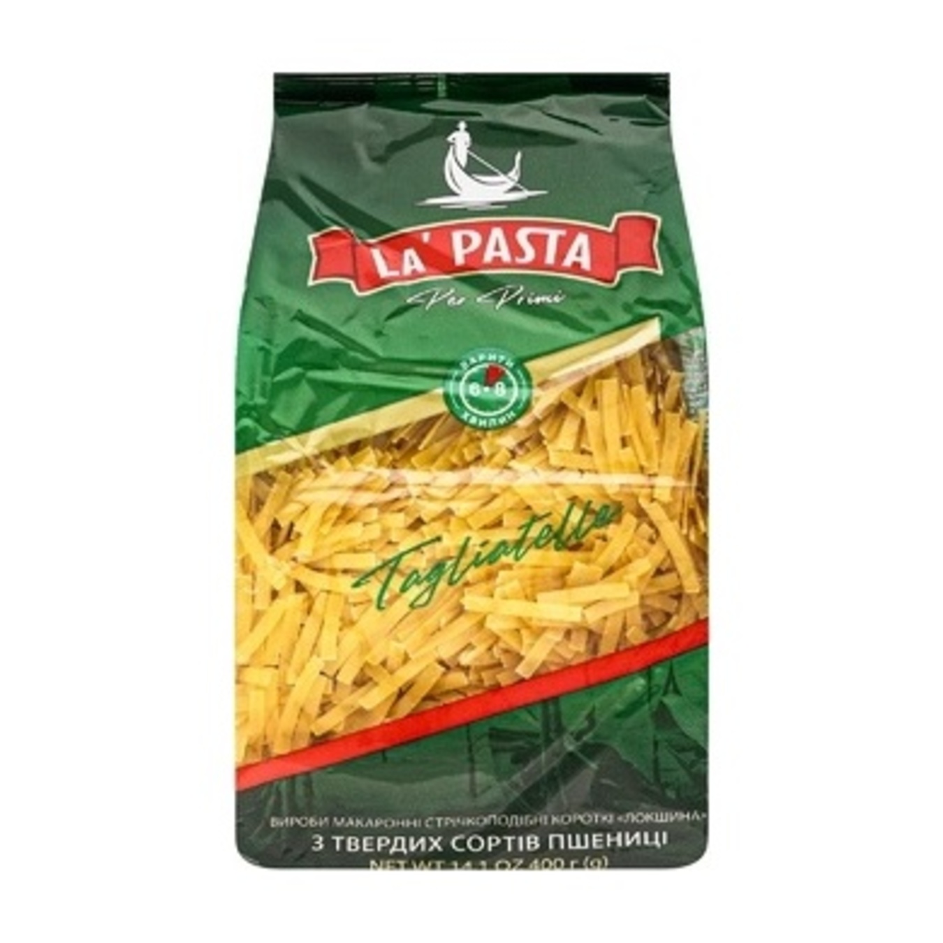 Макароны La Pasta лапша короткая 400г