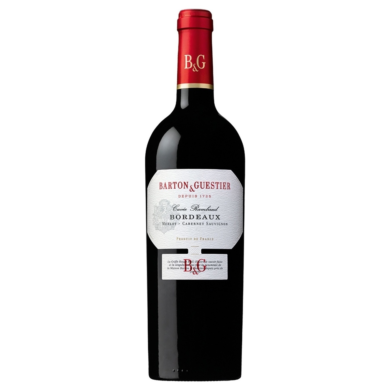 Вино Barton&Guestier Passeport Merlot-Cabernet Sauvignon Bordeaux AOC 13% 0,75л