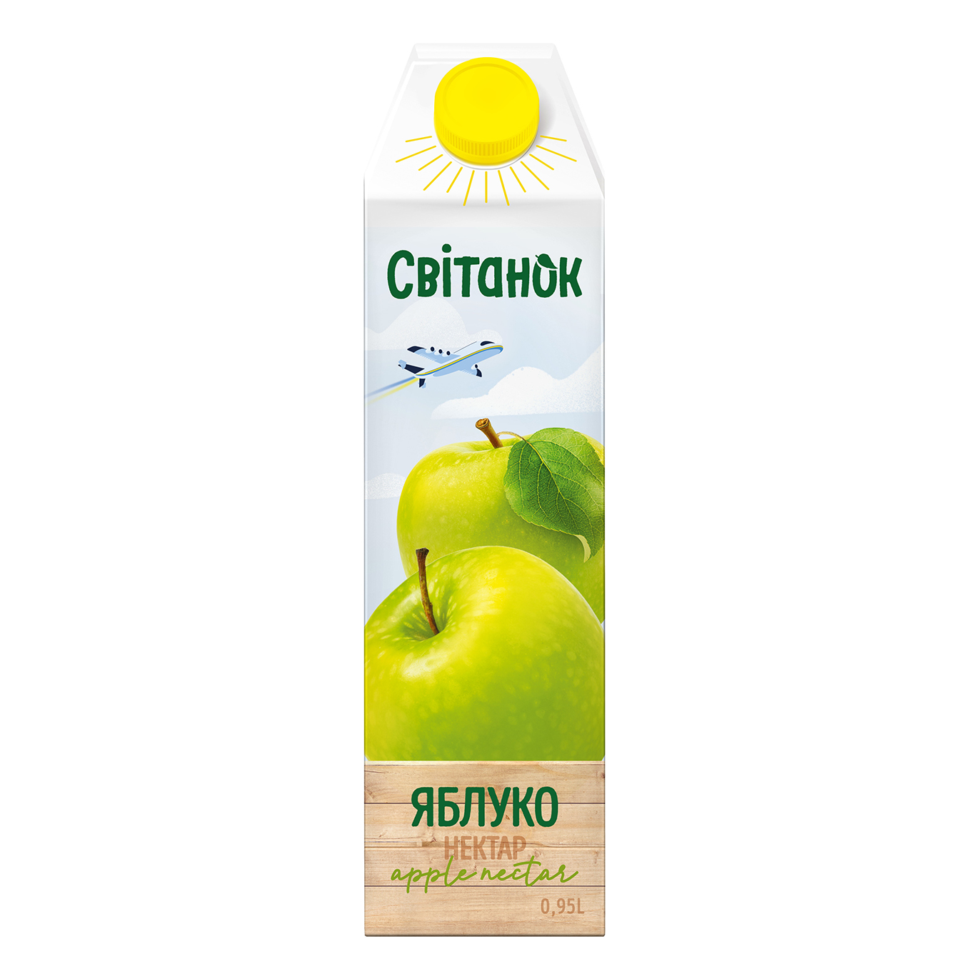 Nectar Svitanok apple clarified pasteurized 0.95 l