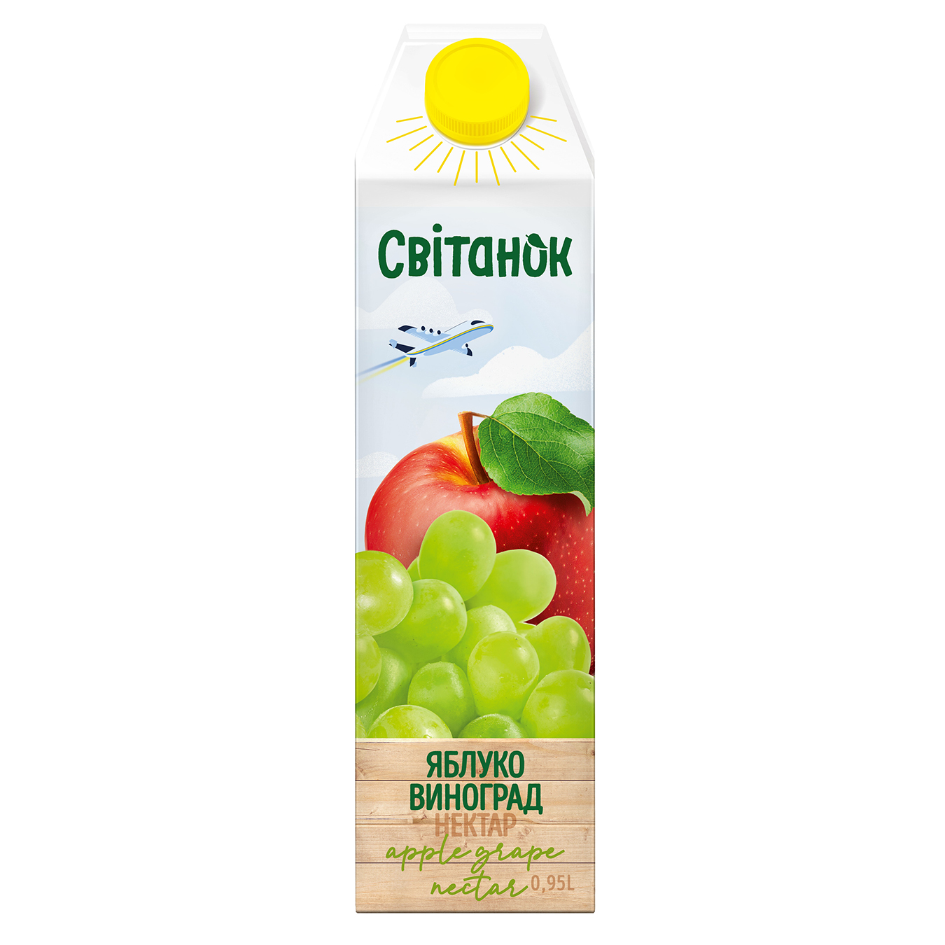 Nectar Svitanok apple-grape clarified pasteurized 0.95 l