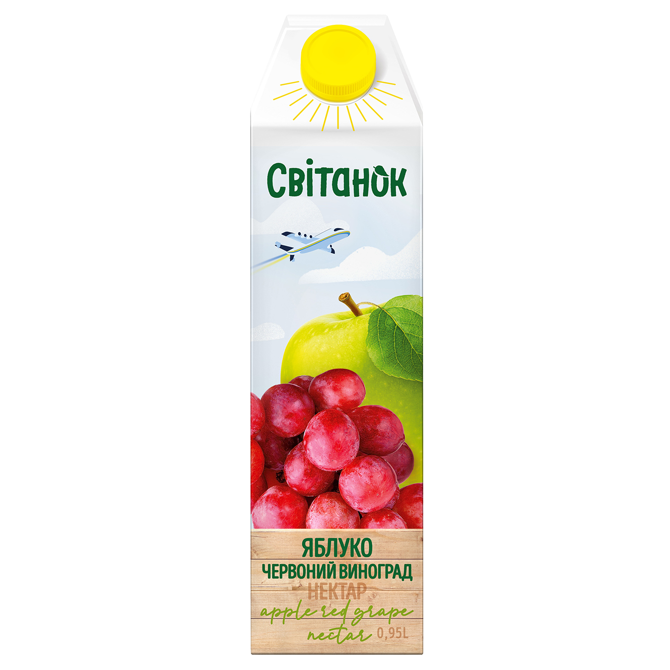 Nectar Svitanok apple-red grape 0.95 l