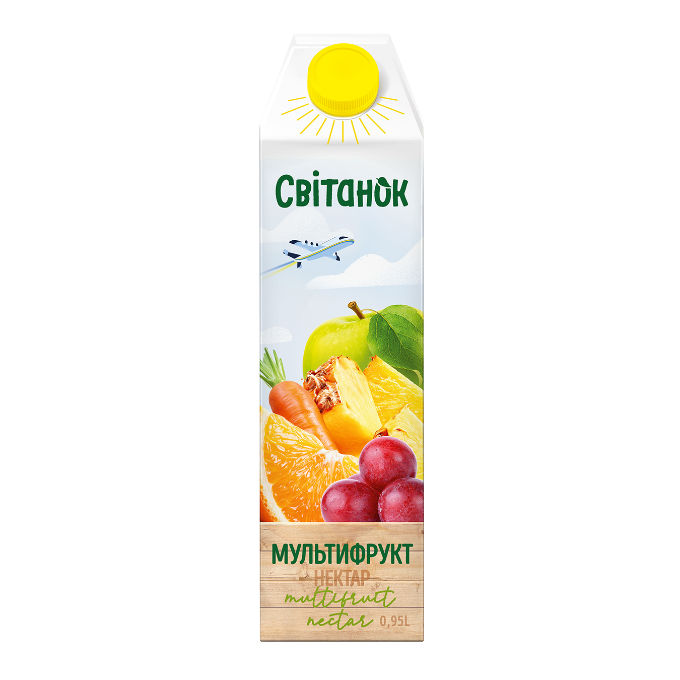Nectar Svitanok multifruit with vitamins, unlit, sterilized, 0.95 l