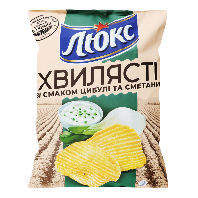 Lux potato chips with sour cream and onion 133g