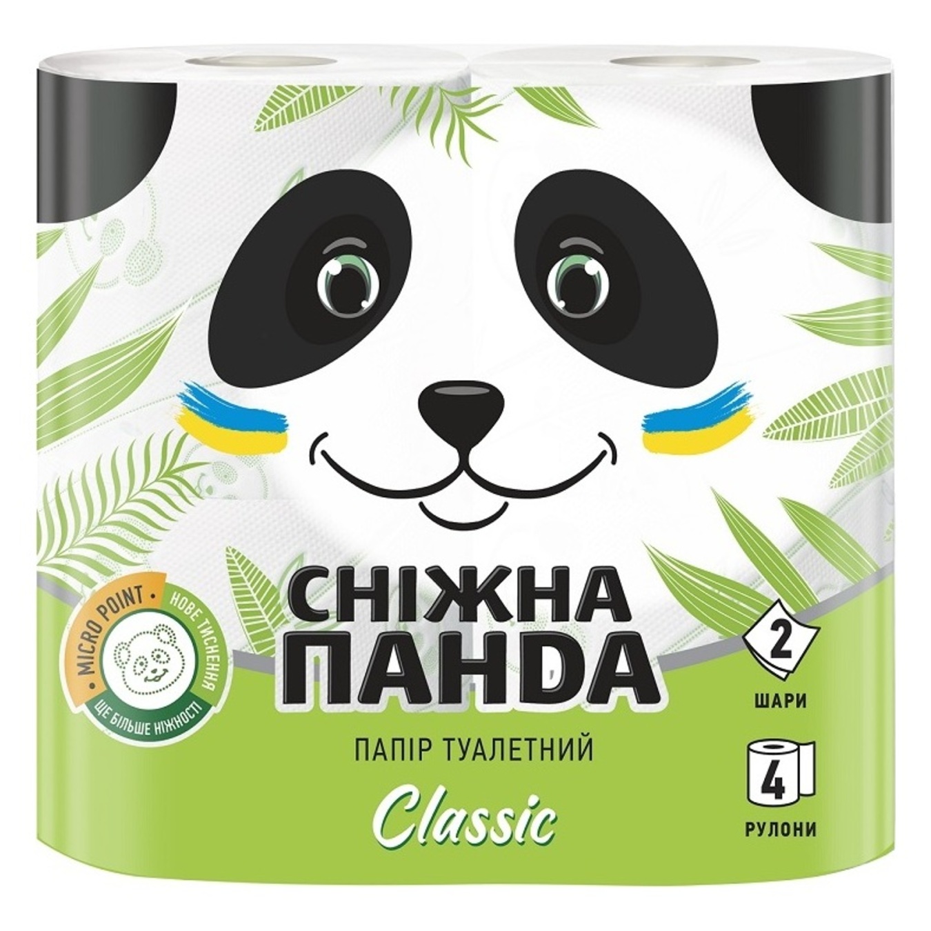 Папір туалетний Сніжна панда 4шт