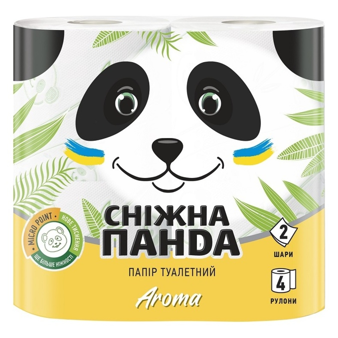 Папір туалетний Сніжна панда 4шт