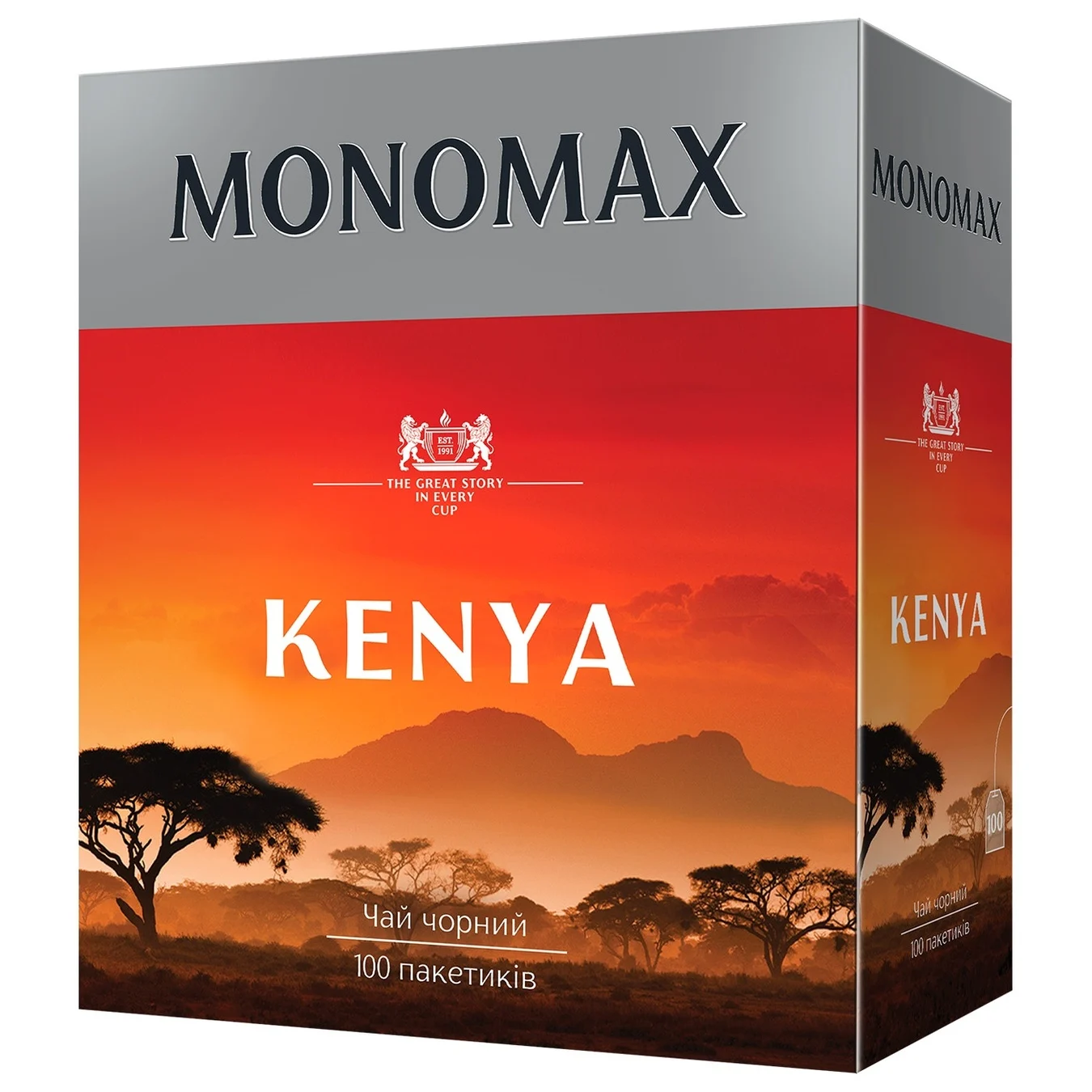 Black tea Monomakh KENYA packaged with thread 100*2g