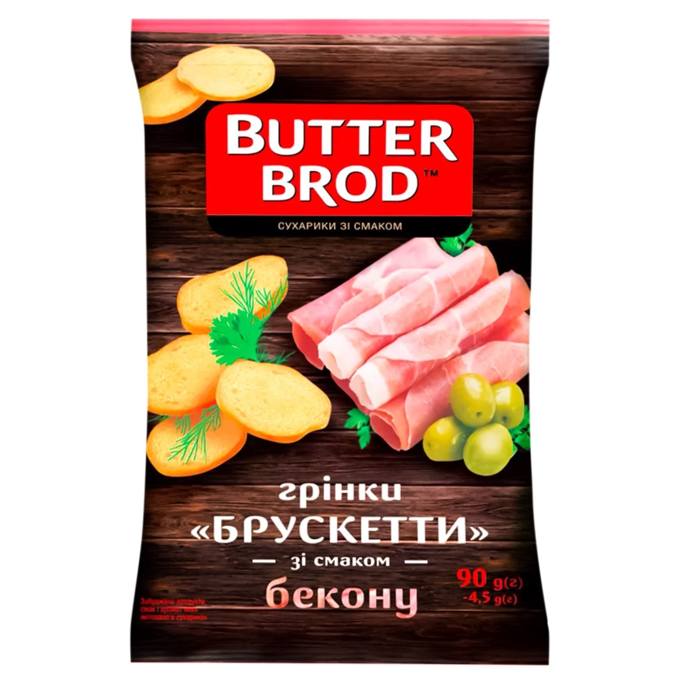 Butterbrod croutons bacon bruschetta 90g