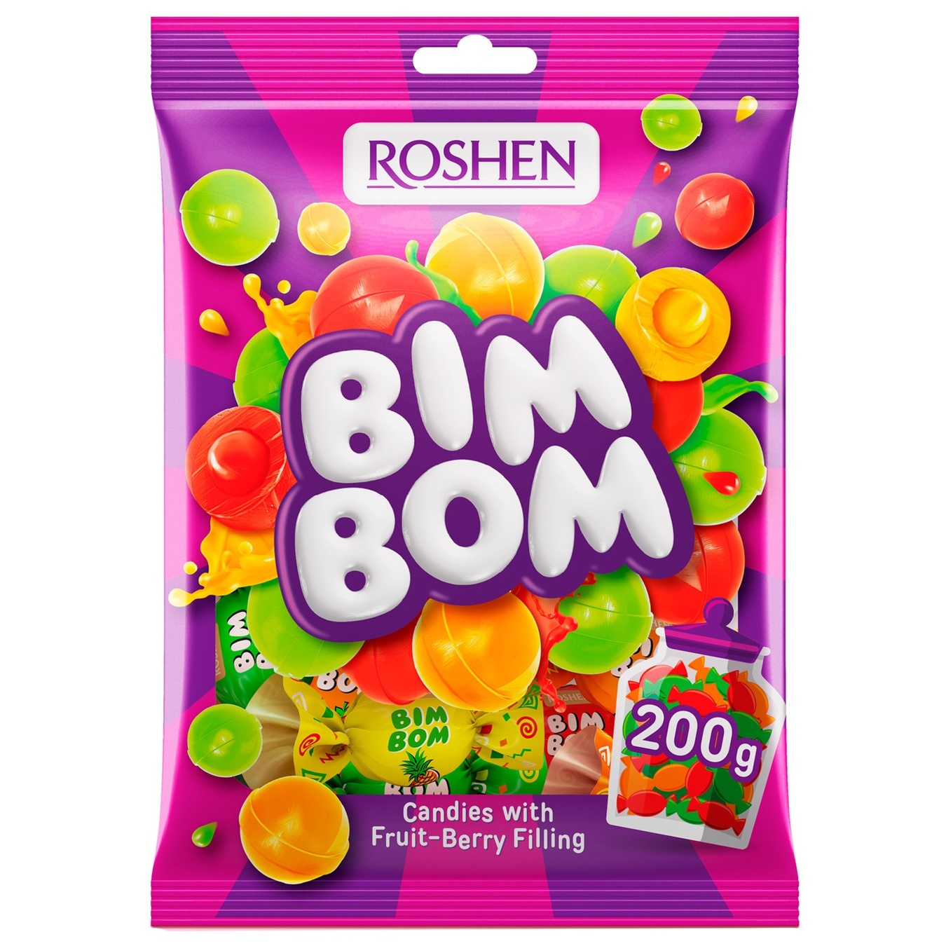 Roshen Bim Bom Caramels Candy 200g
