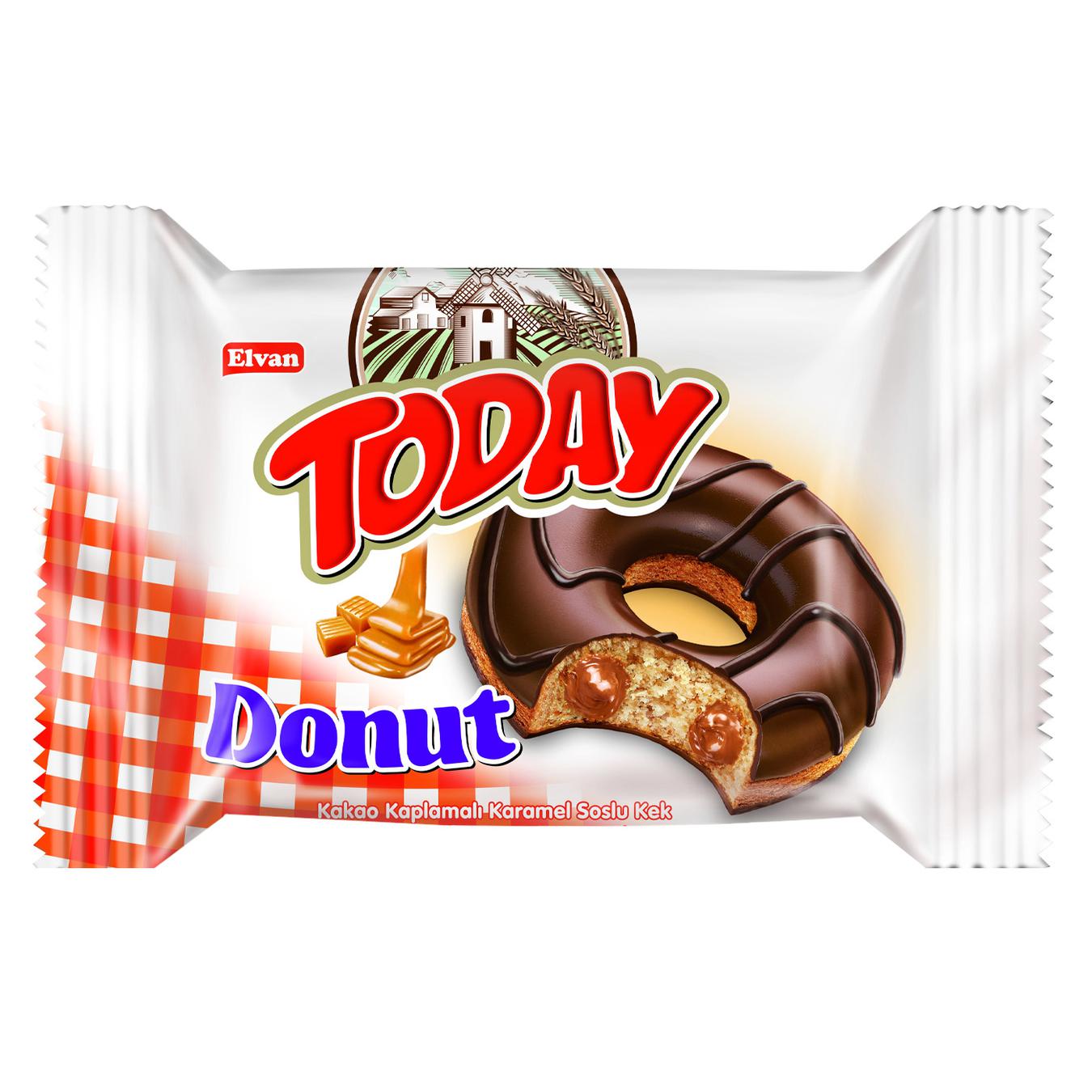 Пончик Today donut с карамельной начинкой 50г